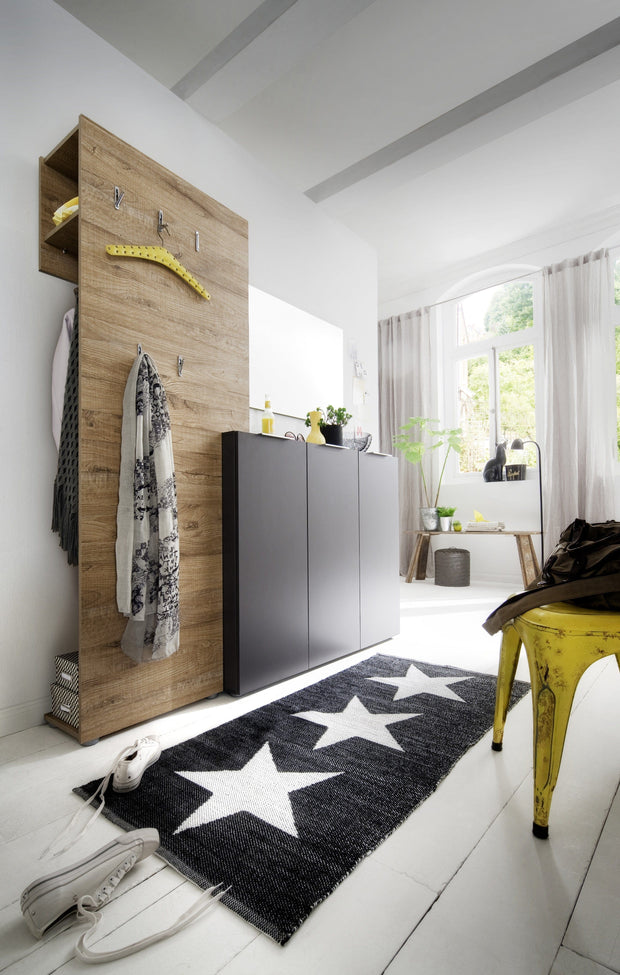 Cuier din pal cu rafturi, Vicenza Natur, l70xA29xH190 cm (2)