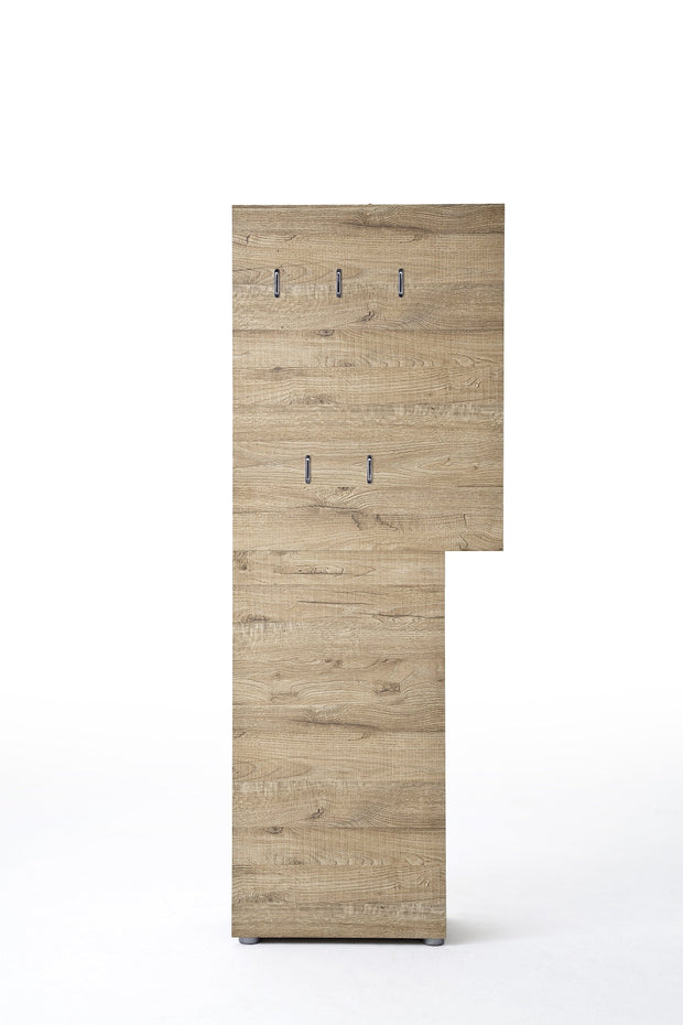 Cuier din pal cu rafturi, Vicenza Natur, l70xA29xH190 cm (4)