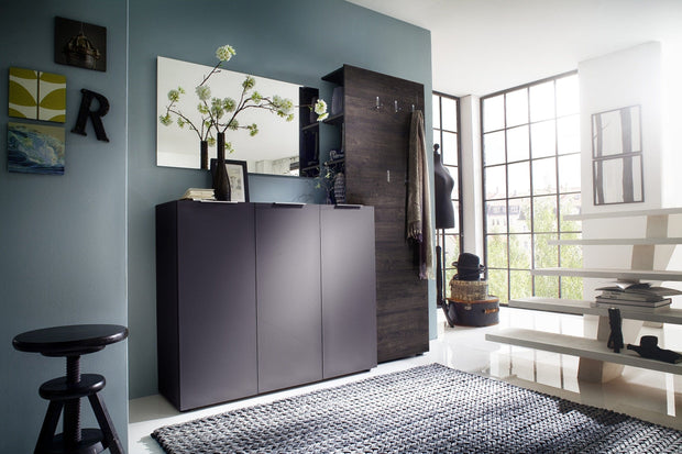 Cuier din pal cu rafturi, Vicenza Wenge, l70xA29xH190 cm (3)