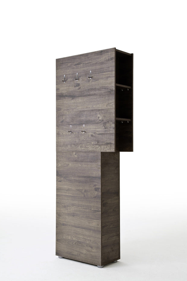 Cuier din pal cu rafturi, Vicenza Wenge, l70xA29xH190 cm (5)