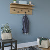 Cuier suspendat cu etajera din pal, Rolker Stejar, l90xA19,6xH31,4 cm (1)