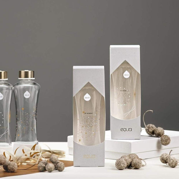 BFSummer Cutie cadou din hartie ecologica pentru sticle Equa, L8xl8xH14 cm