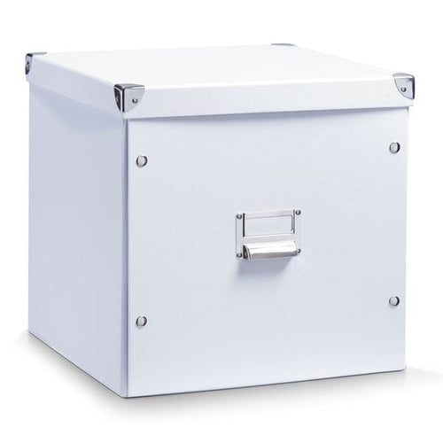 Cutie decorativa pentru depozitare, din carton, Label Large, L33,5xl33xH32 cm