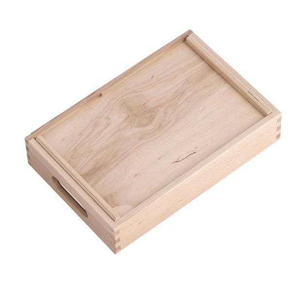 Cutie pentru depozitare, din lemn de fag, Stack Low I Natural, L30xl20xH7 cm (3)