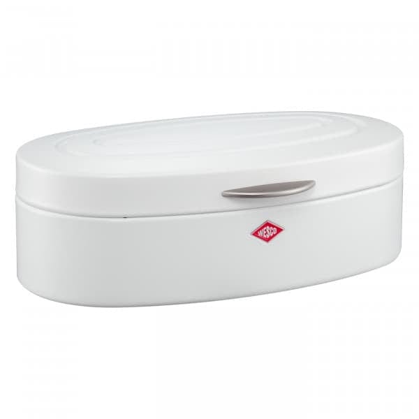 BFSummer Cutie pentru paine, din metal, Elly Alb Mat, l41,5xA26xH14 cm