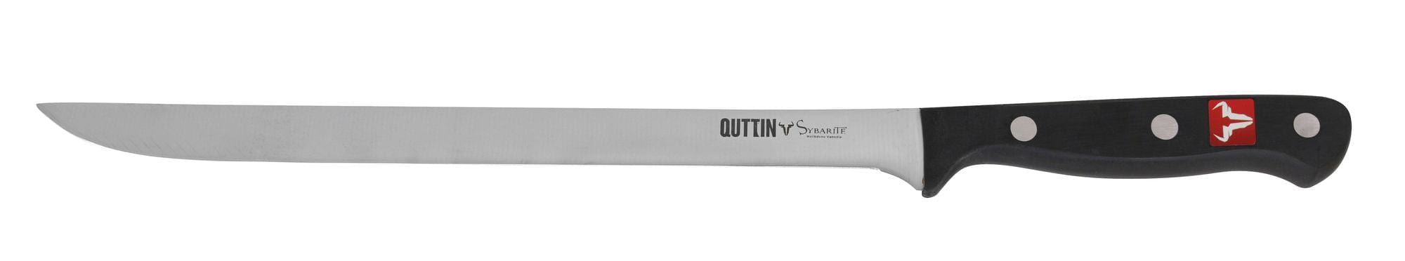 Inde Soler Hispania Cutit pentru jambon din otel indoxidabil, 25 cm, Sybarite Negru / Argintiu