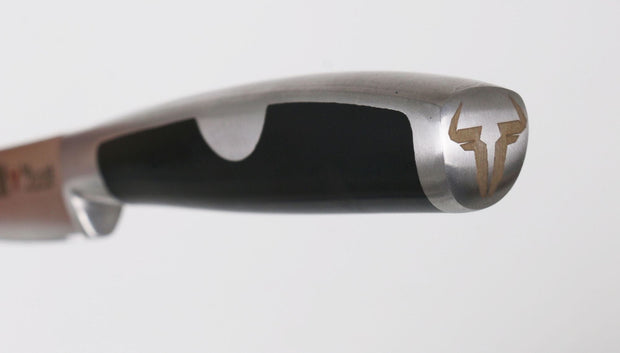 Inde Soler Hispania Cutit Santoku din otel indoxidabil, 18 cm, Moare Negru / Argintiu