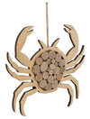 Decoratiune de perete din lemn, Crab Nature Natural, l35xA2xH31 cm (1)