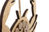 Decoratiune de perete din lemn, Crab Nature Natural, l35xA2xH31 cm (3)