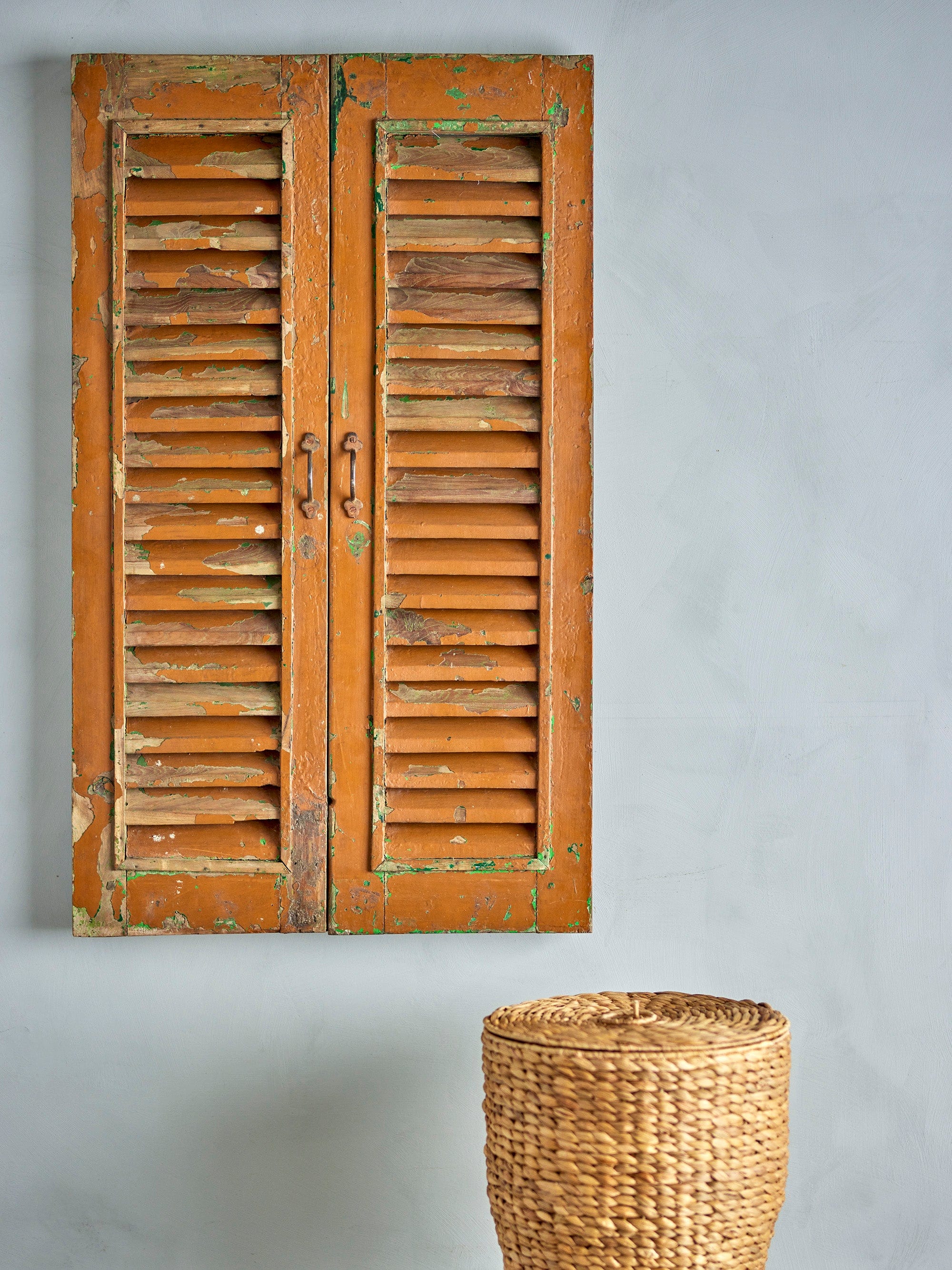 Decoratiune de perete din lemn, Granville Verde, L92xl5xH140 cm (7)