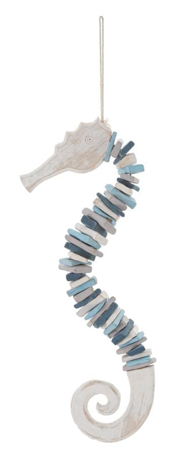 Decoratiune de perete din lemn, Sea Horse Multicolor, l22xA6xH55 cm