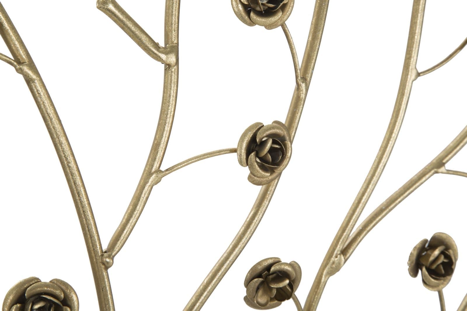 Decoratiune de perete din lemn si metal Albero Natural, Ø80xH5,5 cm (5)