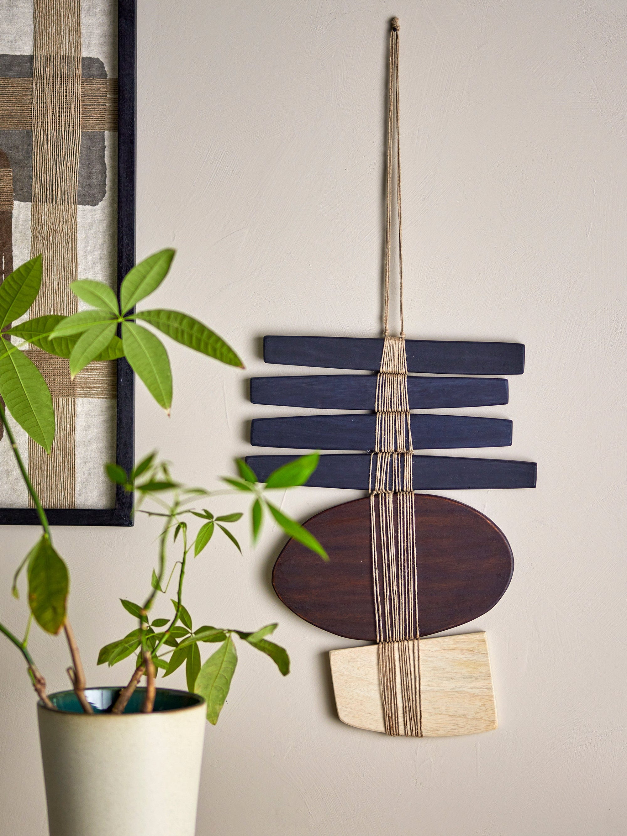 Decoratiune de perete din lemn, Yoki Maro, L36xl1,5xH48 cm (1)