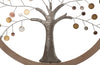 Decoratiune de perete din MDF si metal Life Tree II Natural, Ø80 cm (5)