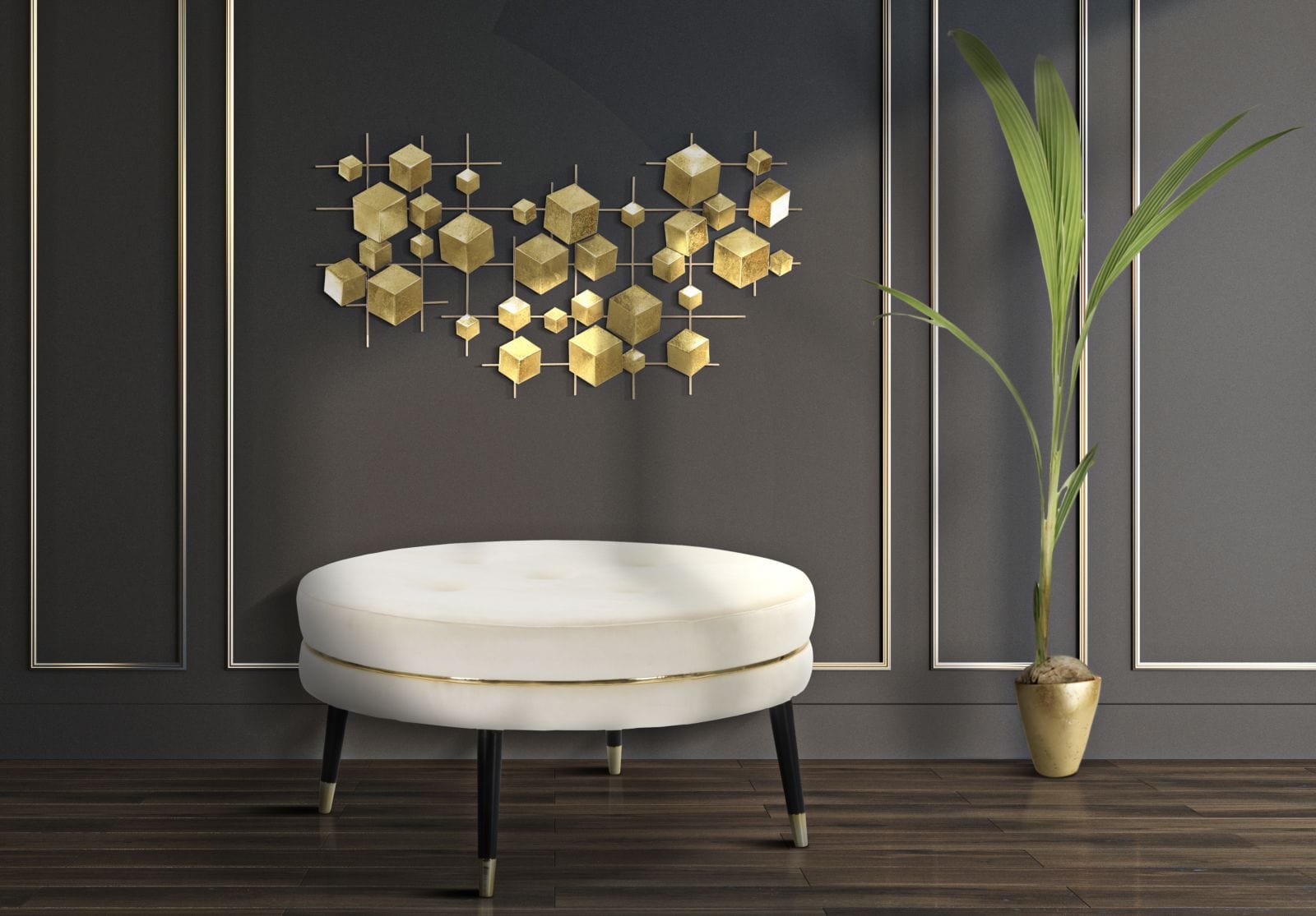 Mauro Ferretti Decoratiune de perete din metal, Abstract Multicolor, l90,5xA3,5xH50 cm