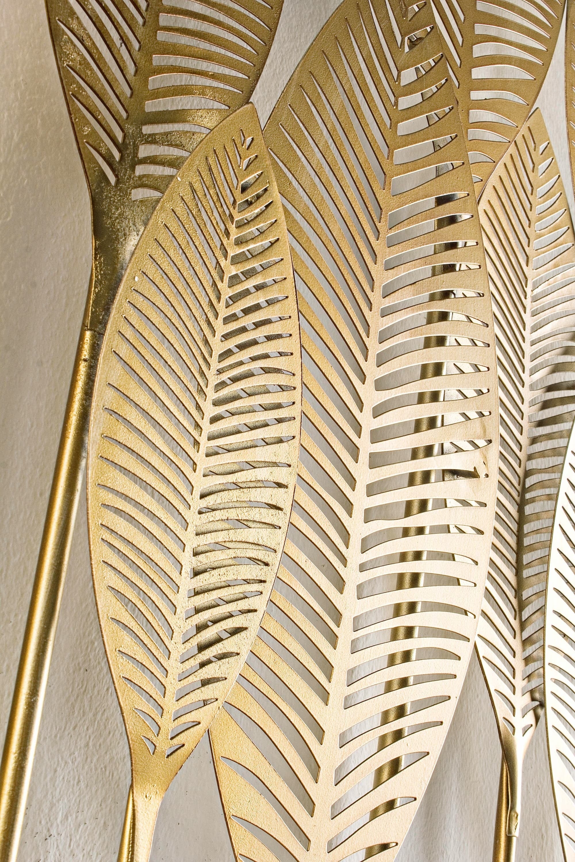 Decoratiune de perete din metal Adhira Auriu, l52,5xA2xH95 cm (4)