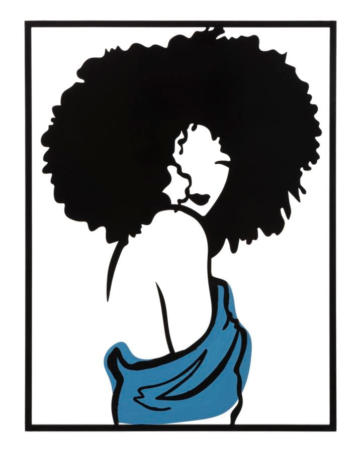 Decoratiune de perete din metal, Afef Multicolor, l60xA1,3xH80 cm