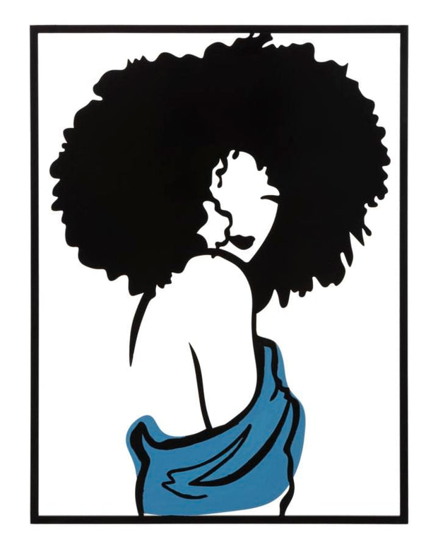 Decoratiune de perete din metal, Afef Multicolor, l60xA1,3xH80 cm