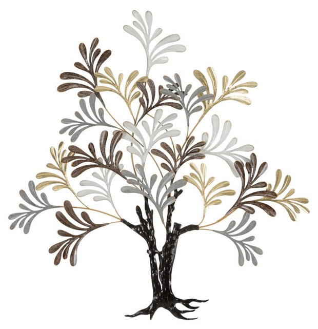Decoratiune de perete din metal, Albero Lixy Multicolor, l97,2xA8,9xH100,3 cm