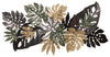 Decoratiune de perete din metal, Antique Leaf Multicolor, l133xA10xH67 cm