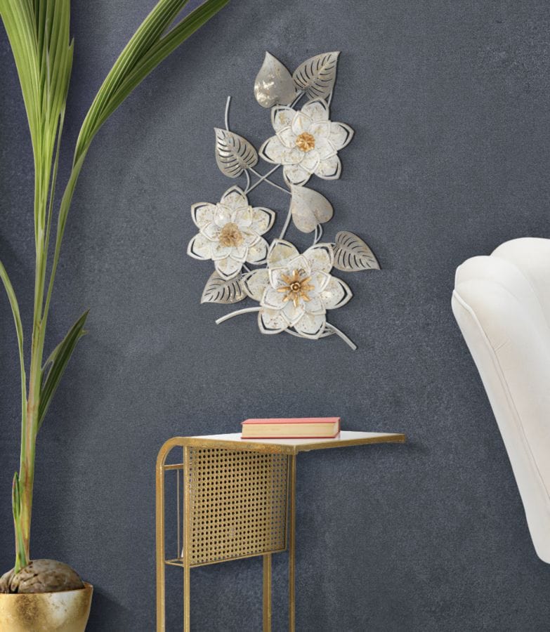 Decoratiune de perete din metal, Artic Multicolor, l39xA5,5xH67,5 cm (4)