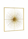 Decoratiune de perete din metal Auriel Small Auriu, l51xA5xH51 cm