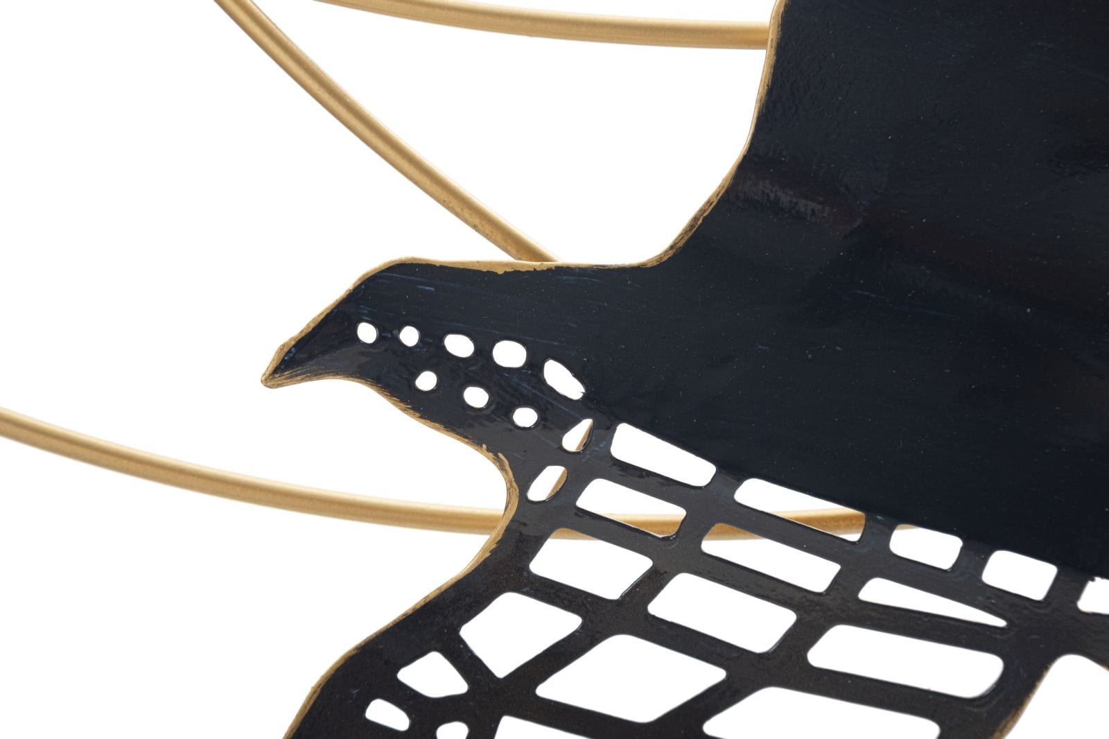 Decoratiune de perete din metal, Bird Multicolor, l90,8xA6,4xH50,8 cm (2)