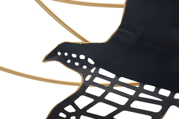 Decoratiune de perete din metal, Bird Multicolor, l90,8xA6,4xH50,8 cm (2)