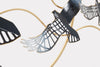 Decoratiune de perete din metal, Bird Multicolor, l91xA7xH50 cm (2)