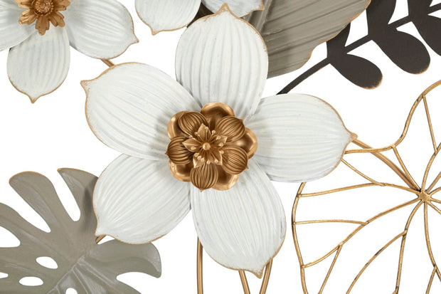 Decoratiune de perete din metal, Bouq Multicolor, l71xA4xH96,5 cm (1)