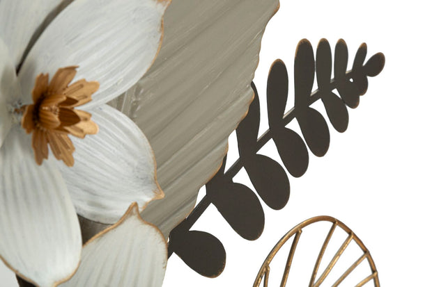 Decoratiune de perete din metal, Bouq Multicolor, l71xA4xH96,5 cm (2)