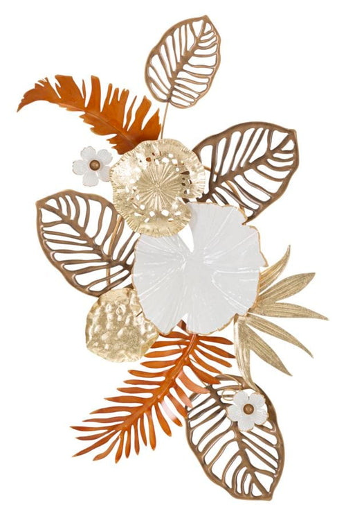 Decoratiune de perete din metal, Bouquet Multicolor, l50,8xA7xH87 cm