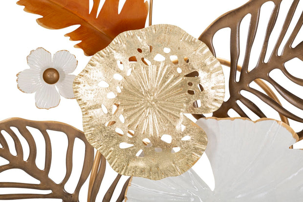 Decoratiune de perete din metal, Bouquet Multicolor, l50,8xA7xH87 cm (1)