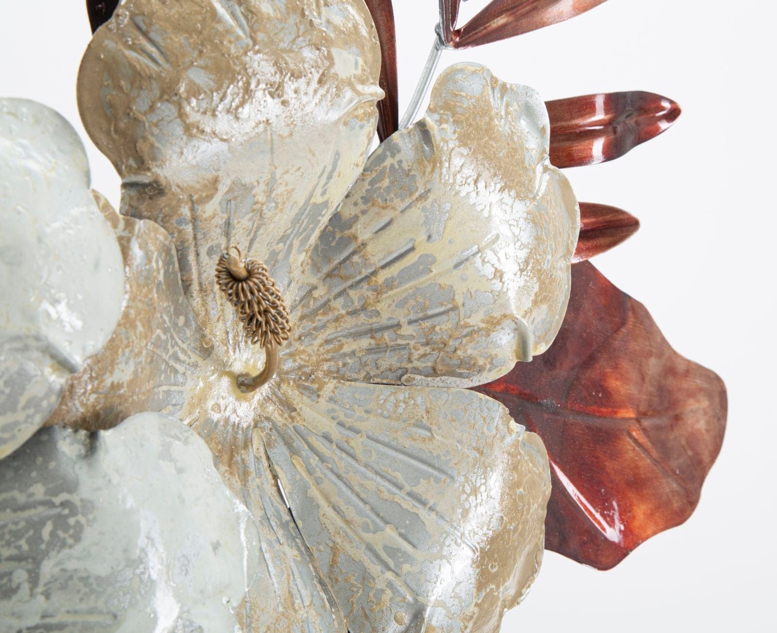 Decoratiune de perete din metal, Bouquet Multicolor, l83xA8,5xH55 cm (1)