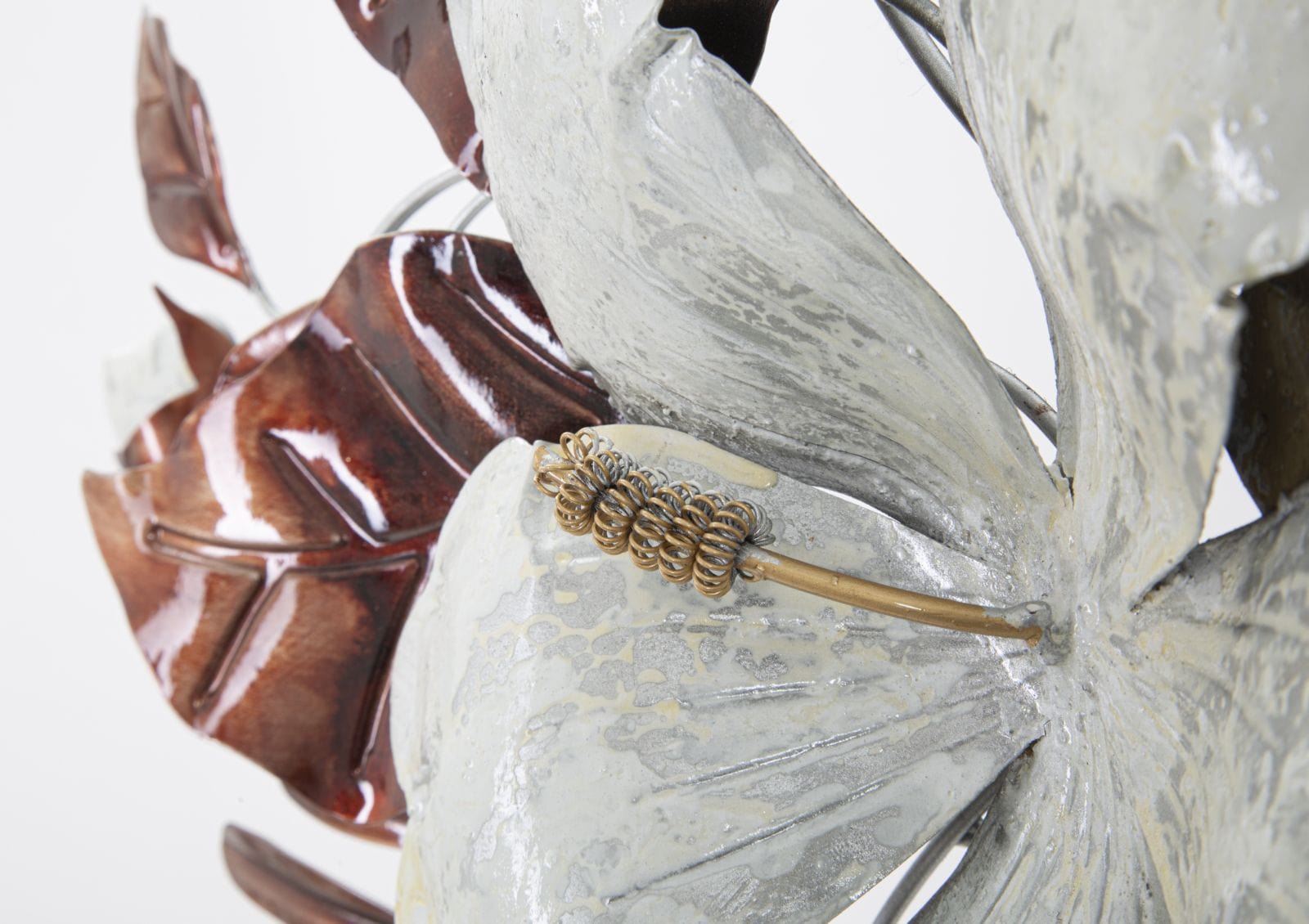 Decoratiune de perete din metal, Bouquet Multicolor, l83xA8,5xH55 cm (2)