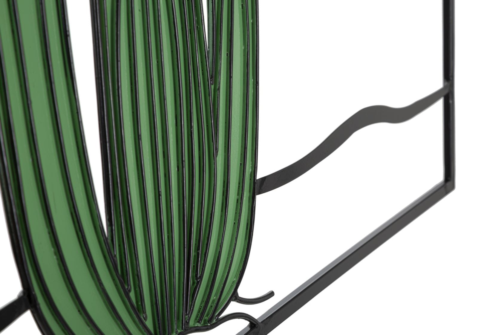 Decoratiune de perete din metal, Cactus Multicolor, l60xA1,3xH33 cm (2)