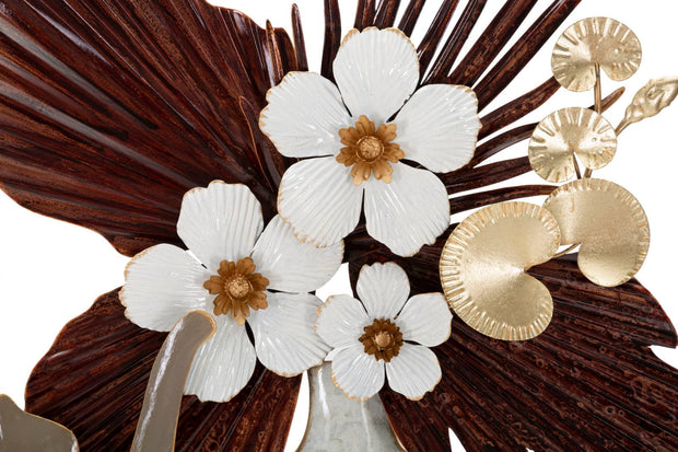 Mauro Ferretti Decoratiune de perete din metal, Cat Multicolor, l54,6xA8,9xH59,7 cm