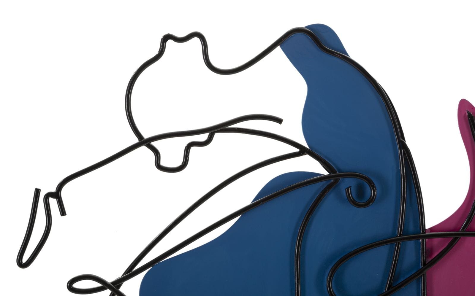 Decoratiune de perete din metal, Dance Multicolor, l60xA1,5xH70 cm (1)