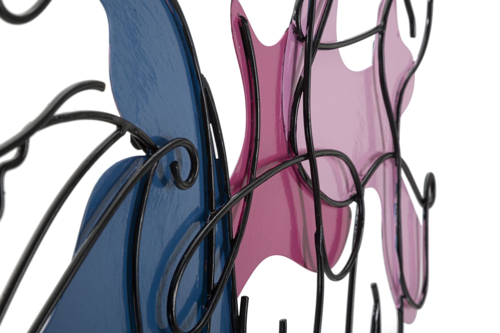 Decoratiune de perete din metal, Dance Multicolor, l60xA1,5xH70 cm (2)