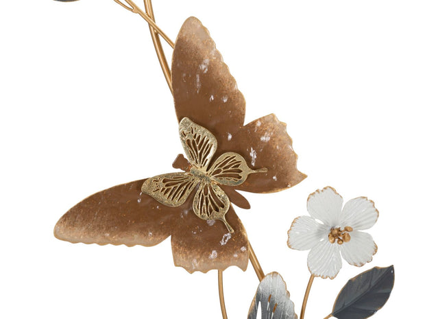 Decoratiune de perete din metal, Delis Multicolor, l45,1xA5,1xH87,6 cm (1)