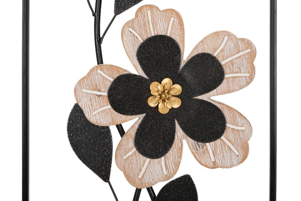 Mauro Ferretti Decoratiune de perete din metal, Divaker -A- Maro / Negru, l27xA2,5xH70 cm