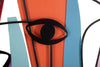 Decoratiune de perete din metal, Eyes -B- Multicolor, l120xA2xH72 cm (1)
