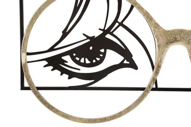 Decoratiune de perete din metal, Eyewear Multicolor, l89,5xA3,8xH41,3 cm (1)