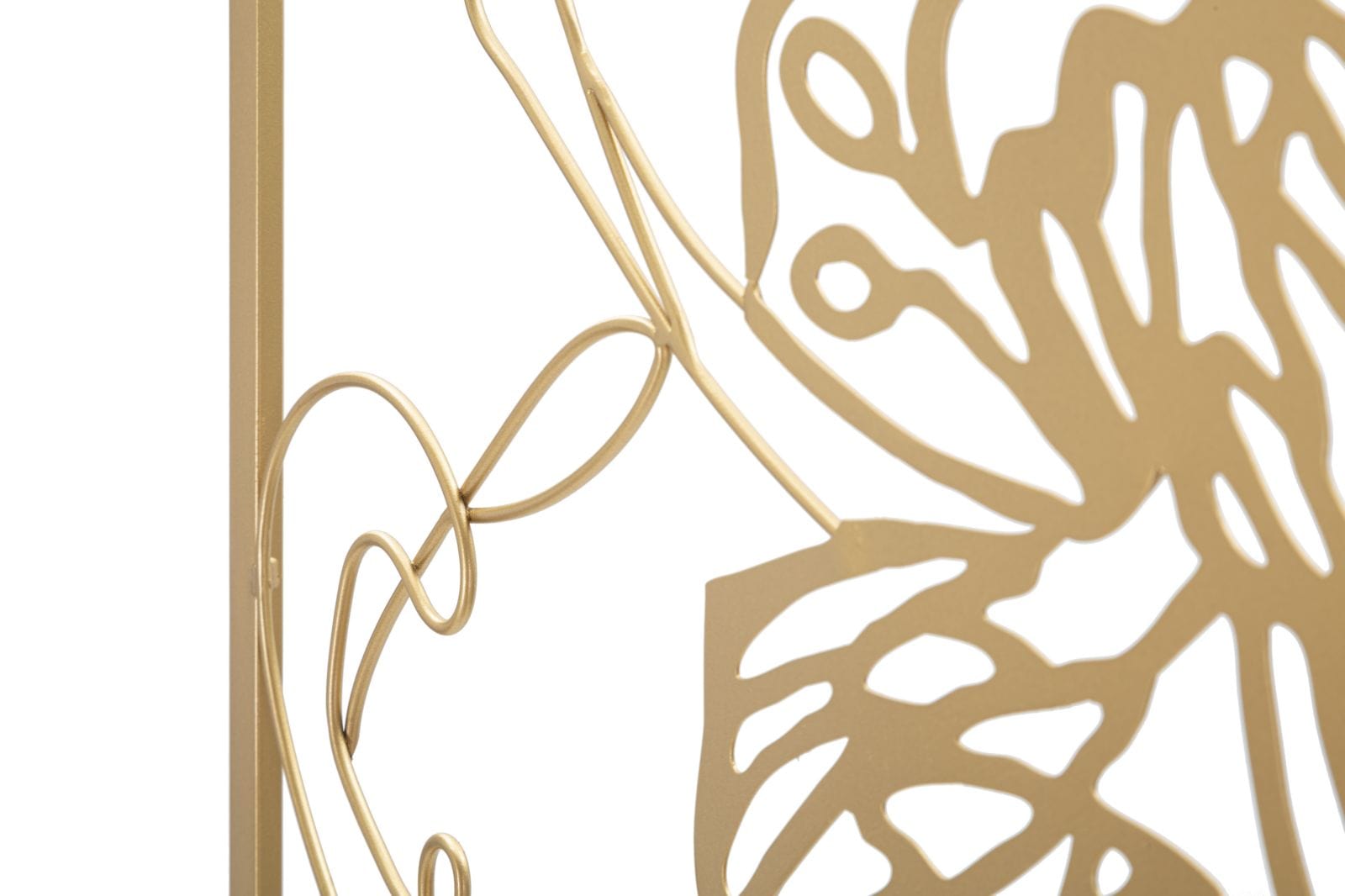 Mauro Ferretti Decoratiune de perete din metal, Face Auriu, l60xA1xH80 cm