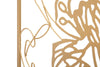 Mauro Ferretti Decoratiune de perete din metal, Face Auriu, l60xA1xH80 cm