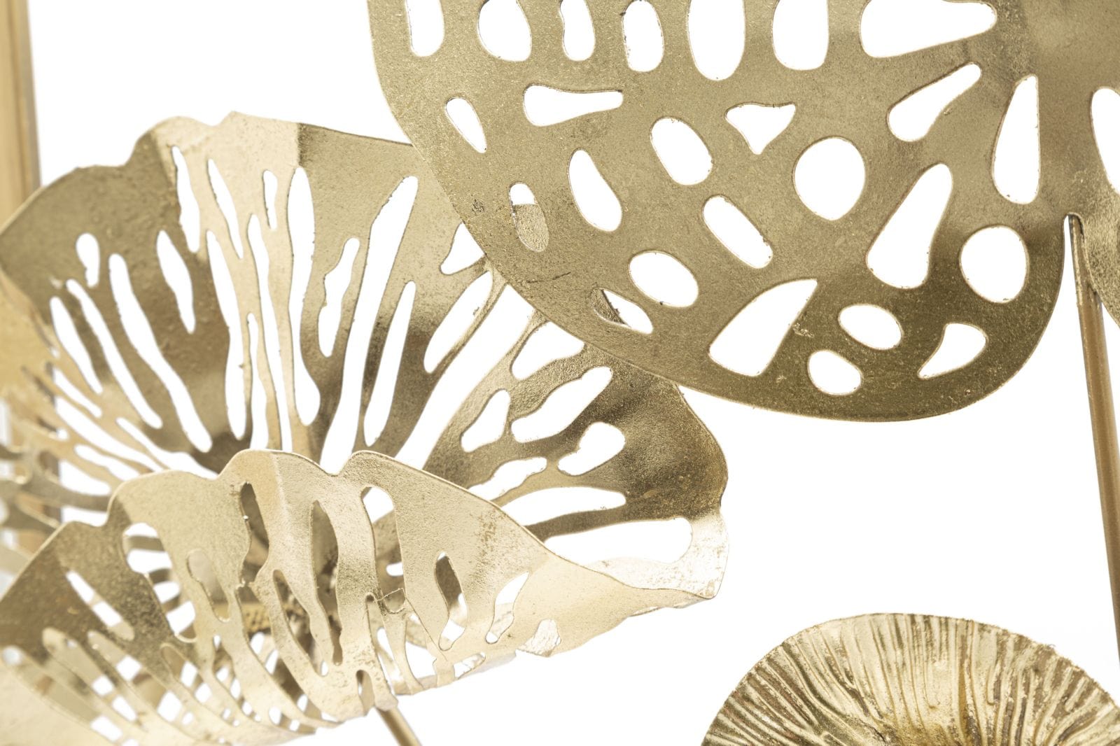 Decoratiune de perete din metal, Flowers Multicolor, l50xA5xH50 cm (3)