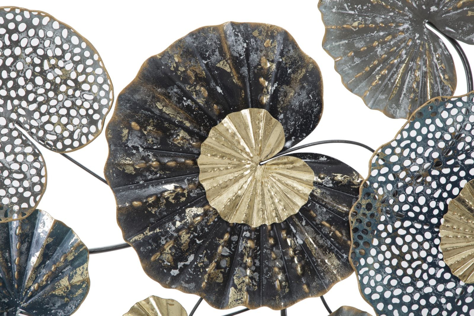 Decoratiune de perete din metal, Frame Multicolor, l134,5xA8xH68,5 cm (1)