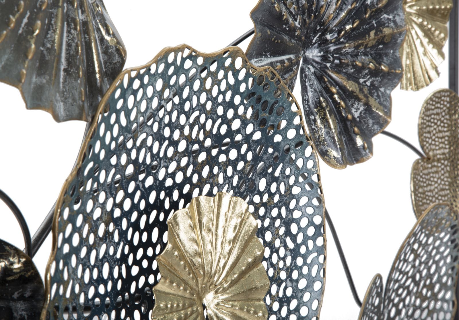 Decoratiune de perete din metal, Frame Multicolor, l134,5xA8xH68,5 cm (2)