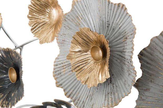 Decoratiune de perete din metal, Frame Plus Multicolor, l120xA7xH59 cm (3)