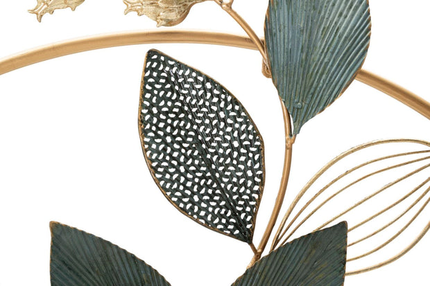 Decoratiune de perete din metal, Gard Multicolor, l67xA8xH74 cm (3)